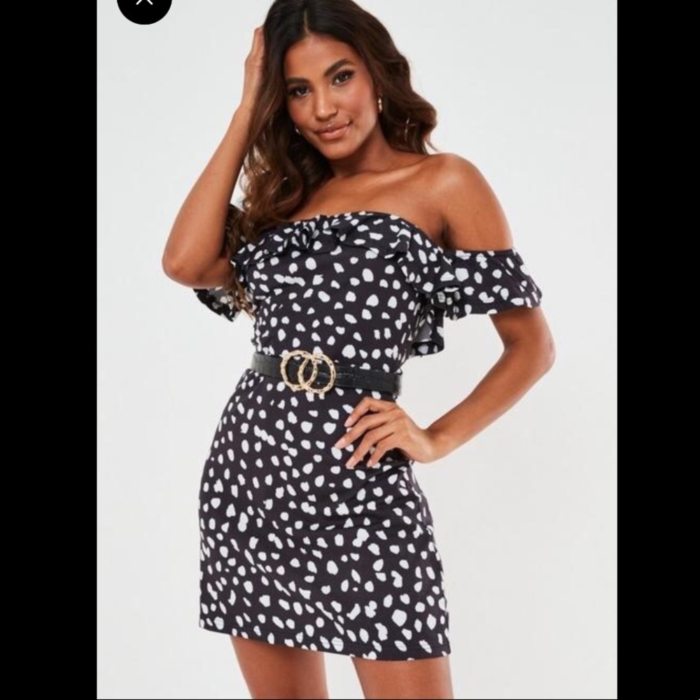 NWT misguided polka dot dress